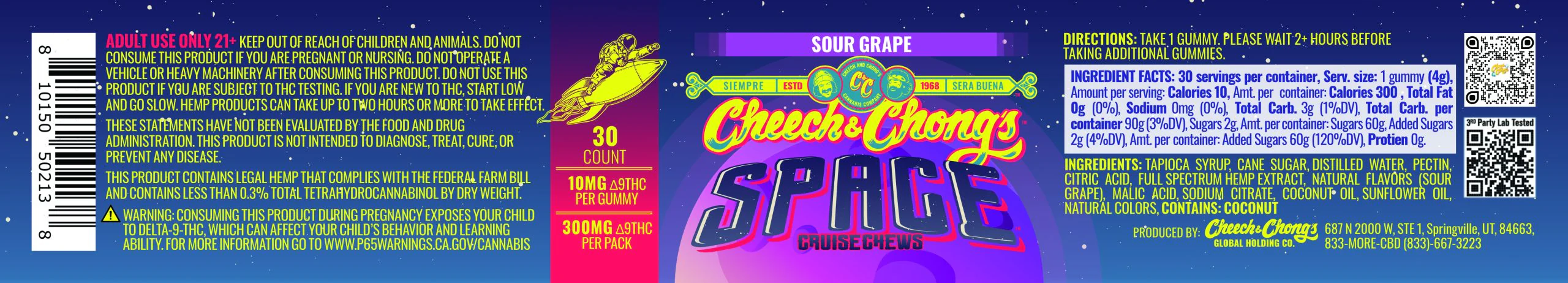 Blast Off With Cheech & Chong’s Triple-Strength Sour Grape Space Chews (Limited Time Only) offer - Image 4