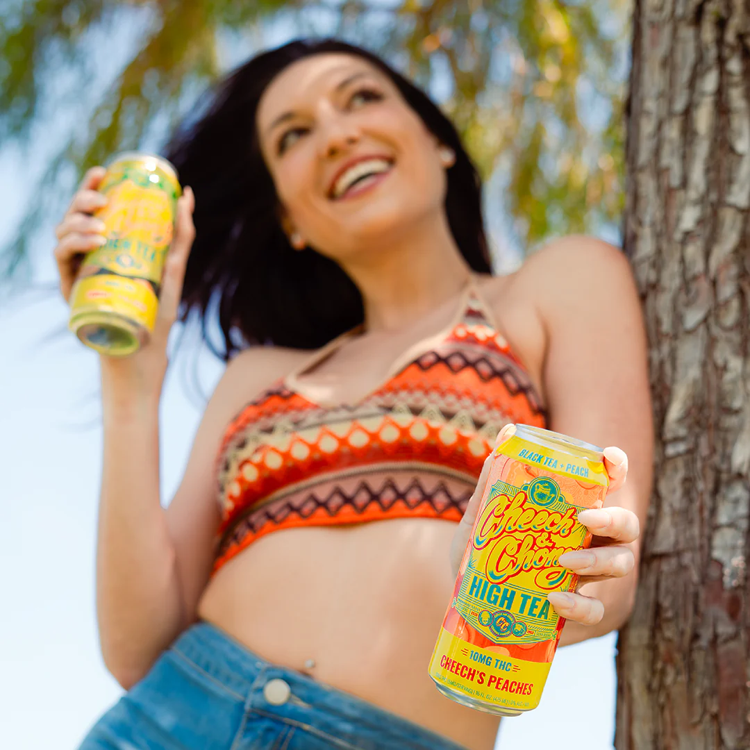 High Teas THC Infused Iced Tea - Cheech's Peaches (4-pack, 20 mg) - Image 3