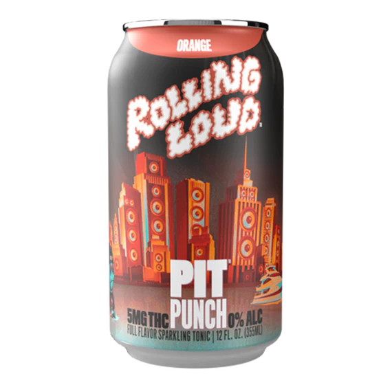 Pit Punch THC Orange Soda (4-pack, 20 mg)