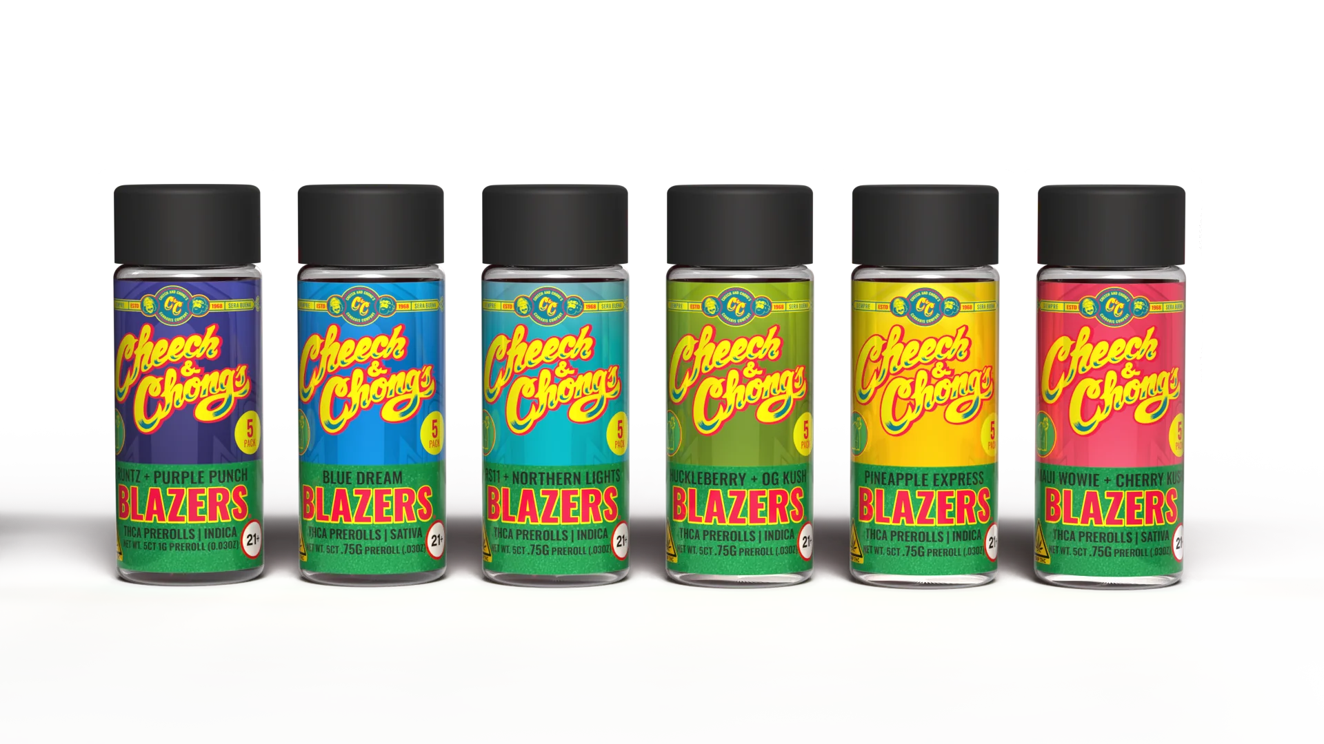 Blazers Maui Wowie + Cherry Kush Mini THCa Prerolls (5-pack, 3.75 g TW) - Image 3