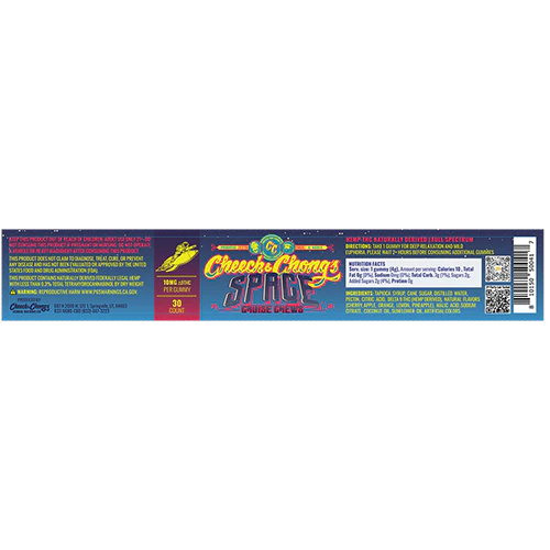 Space Chews Delta-9 THC Gummies - Mixed Tropical (300 mg THC) - Image 4