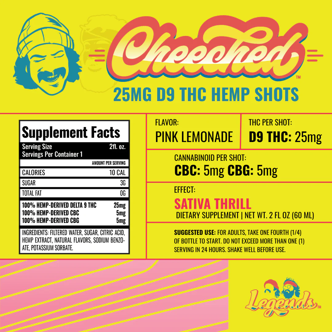 Legends Sativa Shot - Pink Lemonade (300 mg THC) - Image 5